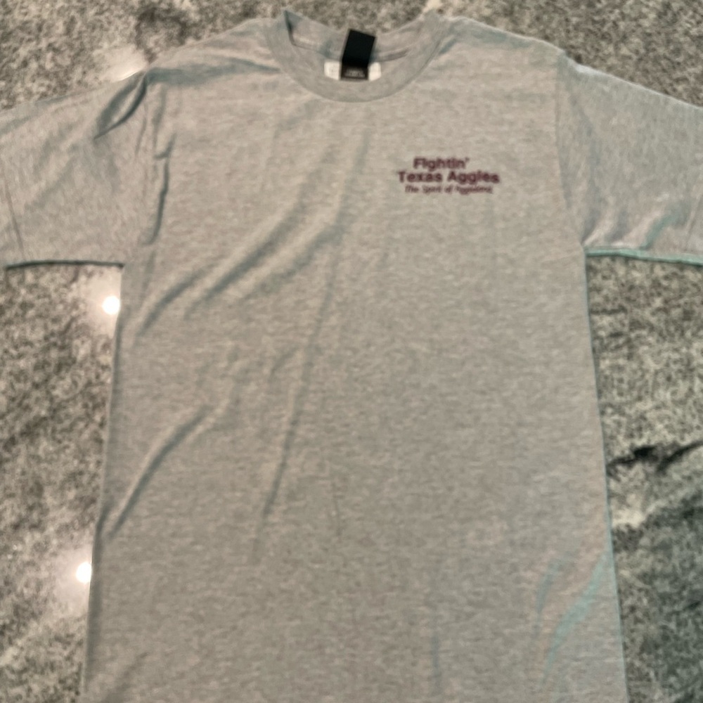 Men’s Small. Texas A&M. Gray Tee. NWT from AggieLand Outfitters.